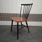 vintage stoel spijlenstoel eetkamerstoel bureaustoel, Ophalen, Gebruikt, Zwart, Hout