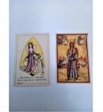 2 devotie/prentjes/ 1 uit de apostelen/serie, Ophalen of Verzenden, Gebruikt, Kaart of Prent, Christendom | Katholiek