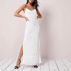 Trouwjurk bruidsjurk fully beaded L/Xl Galajurk Avondjurk, Ophalen of Verzenden, Nieuw, Wit, Trouwjurk