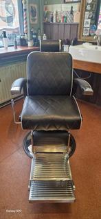 barbierstoel no.2   barberstoel, Huis en Inrichting, Stoelen, Ophalen, Gebruikt, Zwart, Metaal