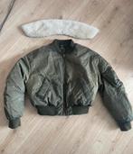 zara bomber, Kleding | Dames, Jassen | Winter, Verzenden, Zo goed als nieuw, Maat 38/40 (M), Zwart