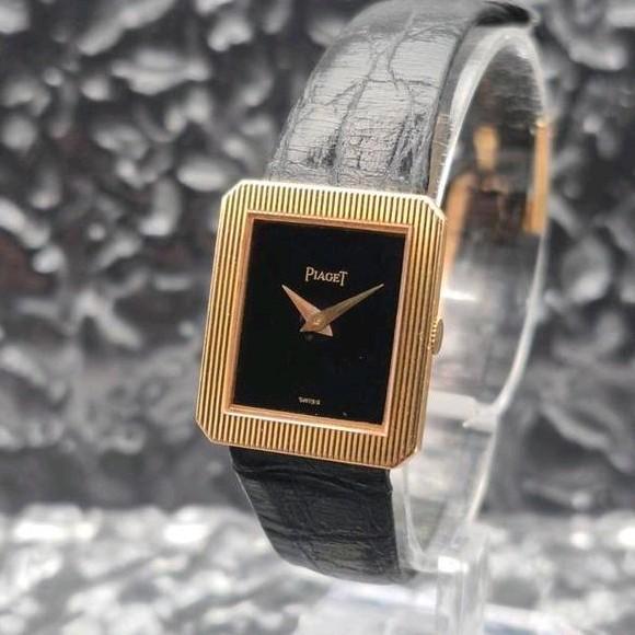 Piaget Protocole Onyx Black Ref. 4154 Solid Gold, Sieraden, Tassen en Uiterlijk, Horloges | Antiek, Polshorloge, Goud, Ophalen of Verzenden