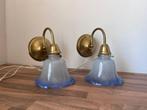 Vintage wandlampjes | glazen tulp kapjes, Verzamelen, Ophalen of Verzenden, Huis en Inrichting