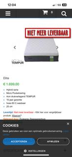 Tempur Hybride Elite 90x210 perfecte staat, Huis en Inrichting, Slaapkamer | Matrassen en Bedbodems, 90 cm, Eenpersoons, 210 cm
