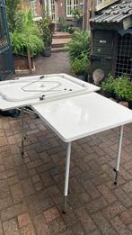 1 stevige campingtafel hoogteverstelbaar., Ophalen, Gebruikt, Campingtafel