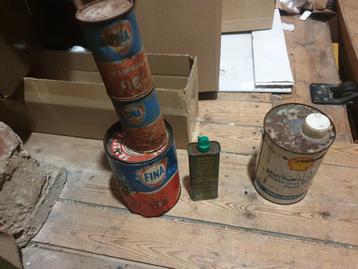 Olieblikken Fina Shell - Vintage beschikbaar voor biedingen