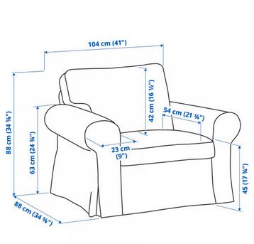 Ektorp fauteuil ikea stoel - afbeelding 3