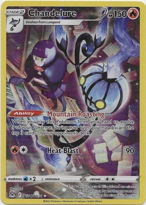 Lost Origin,  Chandelure [tg] TG04/196, Hobby en Vrije tijd, Verzamelkaartspellen | Pokémon, Nieuw, Losse kaart, Verzenden
