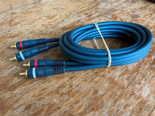HQ Stevige, dikke Stereo Interconnect zwartgrijs 150cm, Audio, Tv en Foto, Audiokabels en Televisiekabels, Zo goed als nieuw, Interlink-kabel