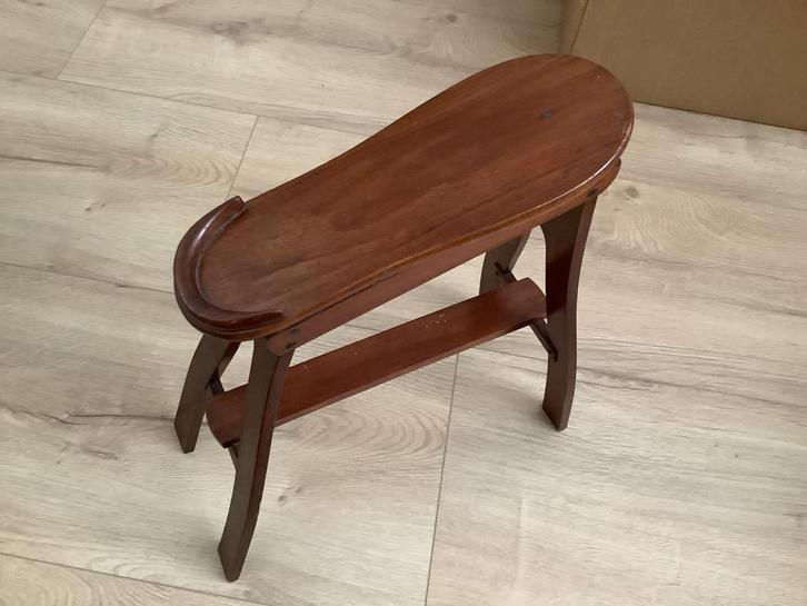 Schoenen pas bankje, Huis en Inrichting, Krukjes, Gebruikt, Hout, Ophalen of Verzenden