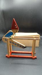 Vintage Dregeno Ertsgebergte tuimelclown hout GDR, Ophalen of Verzenden