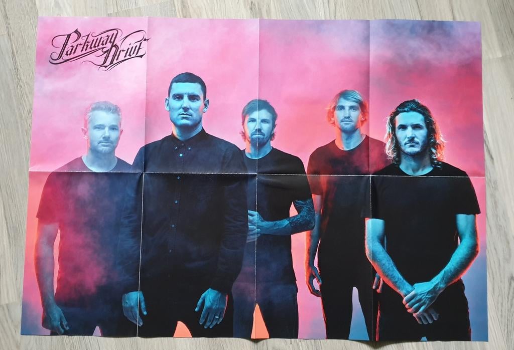 Poster Parkway Drive Metalcore band, Ophalen of Verzenden, Zo goed als nieuw, Deurposter of groter, Muziek