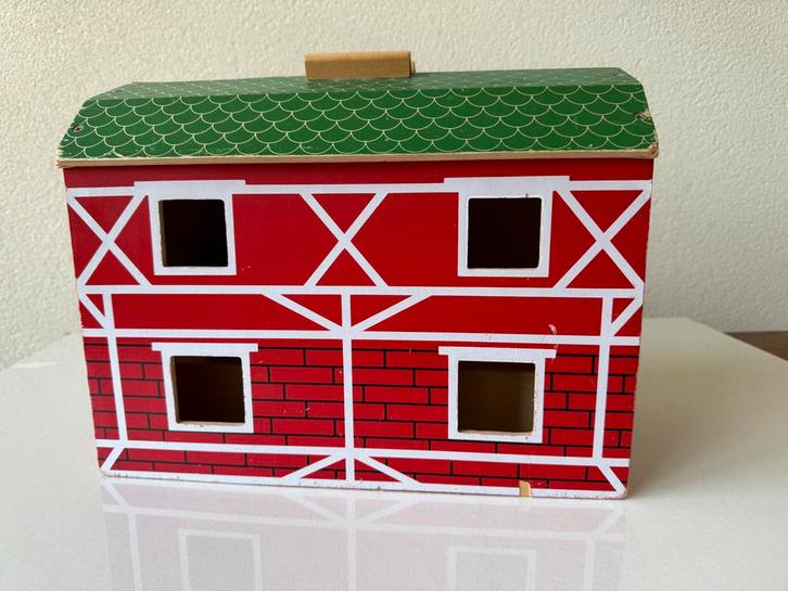 Speelhuis Boerderij (34 cm breed) - Nog Leuk!, Kinderen en Baby's, Speelgoed | Poppenhuizen, Gebruikt, Poppenhuis, Ophalen of Verzenden
