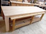 Grote eiken tafel 280 x 100 cm  nieuw onbehandeld, Huis en Inrichting, Tafels | Eettafels, Ophalen, Gebruikt, Eikenhout, 200 cm of meer