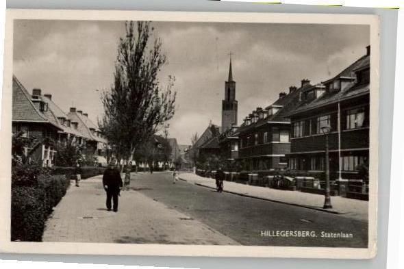 Hillegersberg Statenlaan st 1955, Verzamelen, Ansichtkaarten | Nederland, Gelopen, Zuid-Holland, 1940 tot 1960, Ophalen of Verzenden