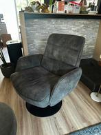 Nauwlijks gebruikte donker groene draaifauteuil draaistoel., Huis en Inrichting, Fauteuils, Ophalen of Verzenden, Zo goed als nieuw