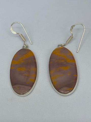 Mokaiet Edelsteen Oorbellen - Handgemaakt beschikbaar voor biedingen