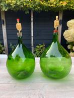 Mandflessen set tbv wijnmaken, Gebruikt, Ophalen of Verzenden, Glas, Minder dan 50 cm