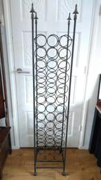 Zwaar gietijzeren wijnrek voor 39 flessen, Ophalen, Zo goed als nieuw, 25 flessen of meer, Metaal