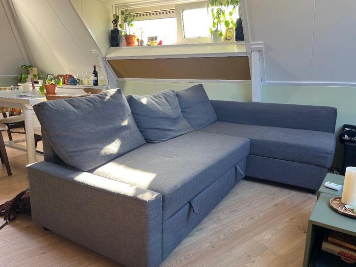 Slaapbank, Huis en Inrichting, Slaapkamer | Slaapbanken, Gebruikt, Tweepersoons, Grijs, Ophalen