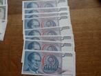 Joegoslavië 8 x 5000 dinar, Ophalen of Verzenden, Joegoslavië