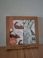 Hema theedoeken set met kreeft en inktvis, nieuw, Huis en Inrichting, Ophalen of Verzenden, Nieuw, Wit, Theedoek of Handdoek