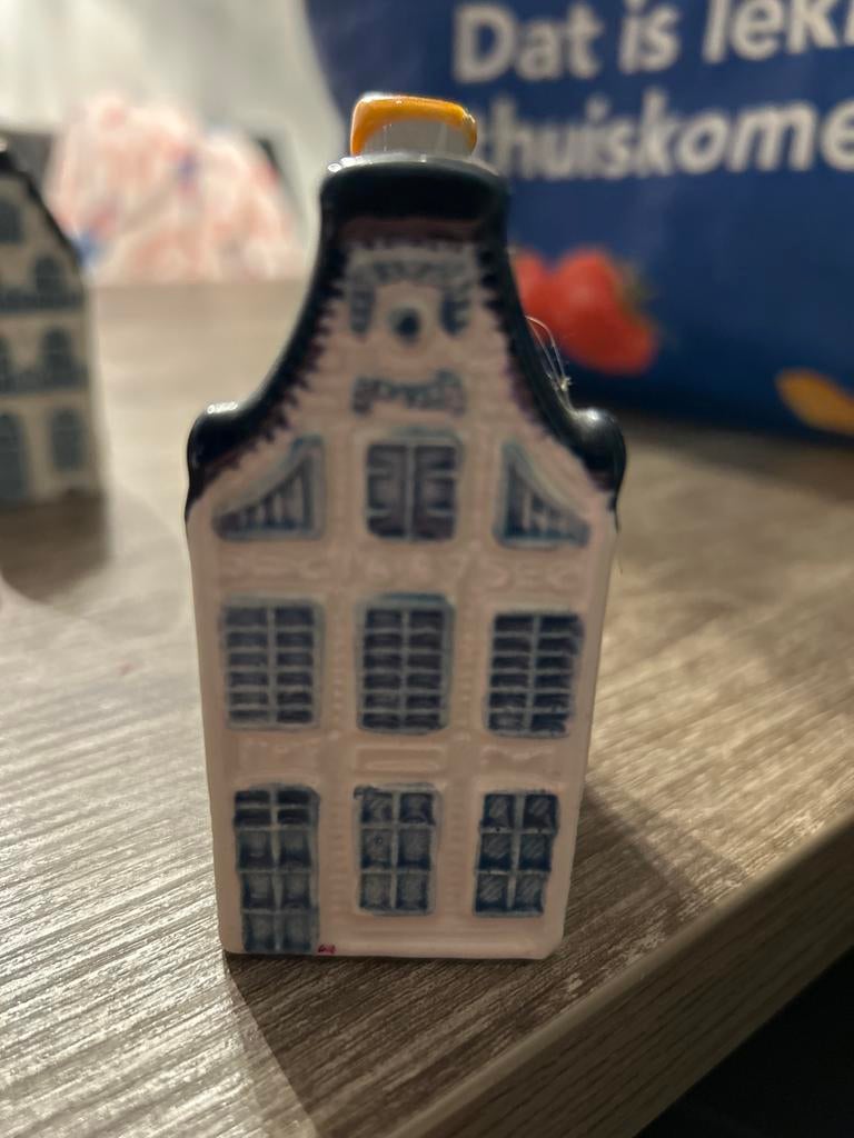 Delfts Blauw KLM Huisje 13 - Bols Jenever Miniatuur, Antiek en Kunst, Ophalen of Verzenden