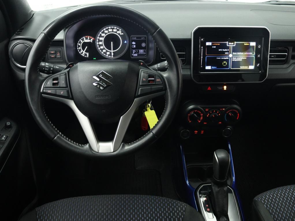 Suzuki Ignis 1.2 Smart Hybrid Style Automaat | Navigatie | C, Auto's, Stof, Gebruikt, 4 cilinders, Grijs