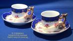 Theekopjes met schotels, Engels porselein (mini), Ophalen of Verzenden, Zo goed als nieuw, Blauw