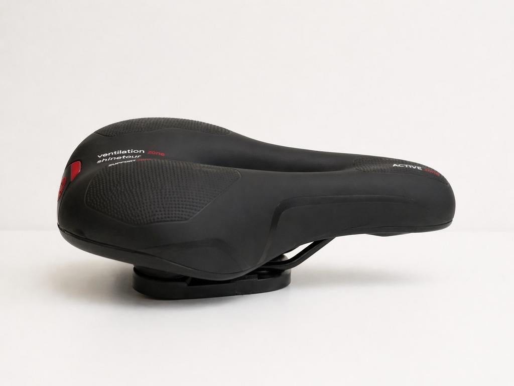 BOFFOX Fietszadel voor heren en dames, met comfortabel, zacht traagschuim, ergonomisch gelfietszadel, comfortabel MTB/racefiets/trekking fietszadel
