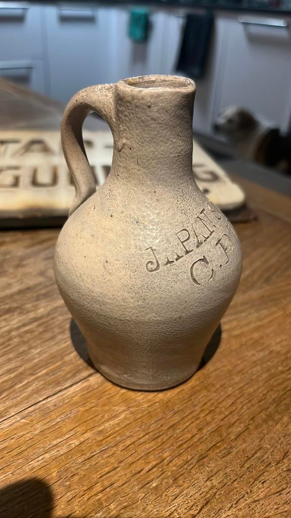 Zeldzaam steengoed Japan Soya kruikje G.P.D, Ophalen of Verzenden