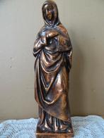 Antiek Mariabeeld antiek gietijzeren Mariabeeld 38cm 1850, Ophalen of Verzenden