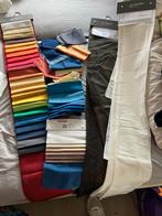 Stukken stof van stalen - Diverse kleuren en materialen, Hobby en Vrije tijd, Stoffen en Lappen, Overige materialen, Gebruikt