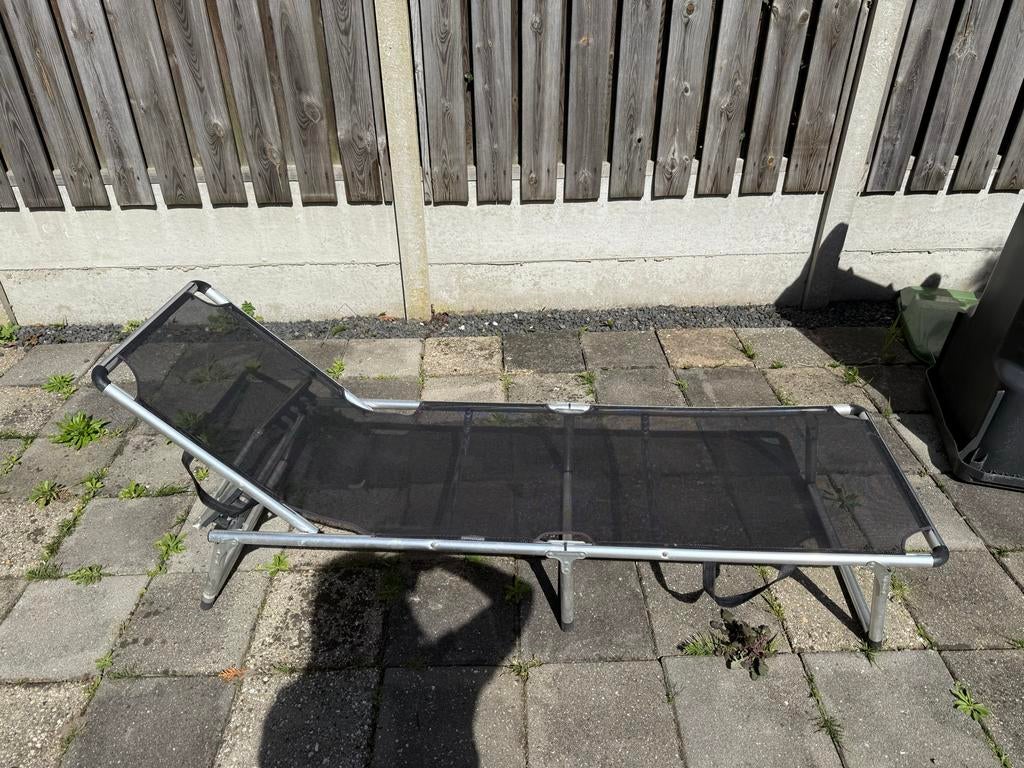 Inklapbaar Zonnenbed - Direct Ophalen, Ophalen, Gebruikt, Metaal, Inklapbaar