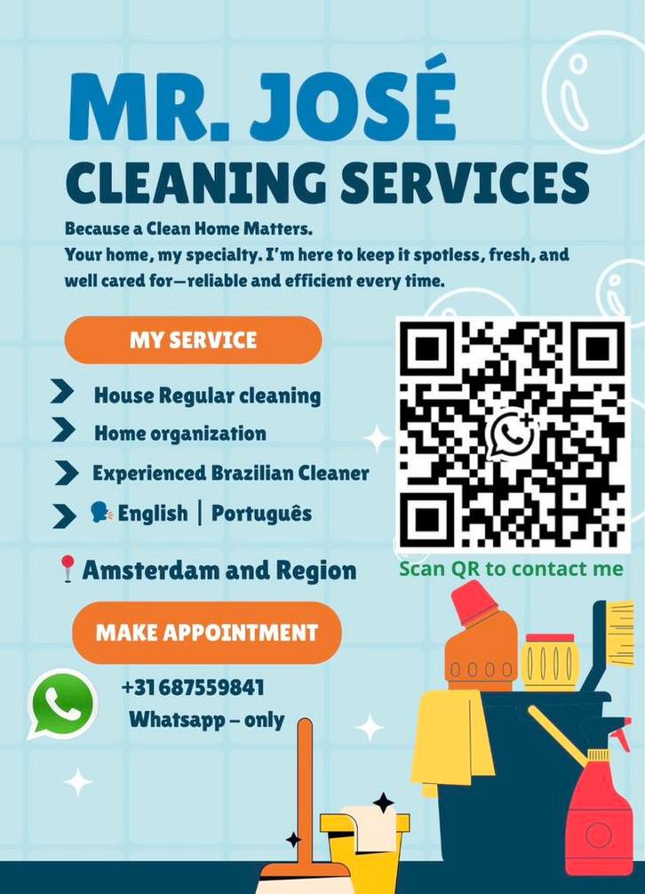 Regular House Cleaning | Office Cleaning |Amsterdam & Region, Huis en Inrichting, Schoonmaakartikelen, Schoonmaakmiddel, Ophalen of Verzenden