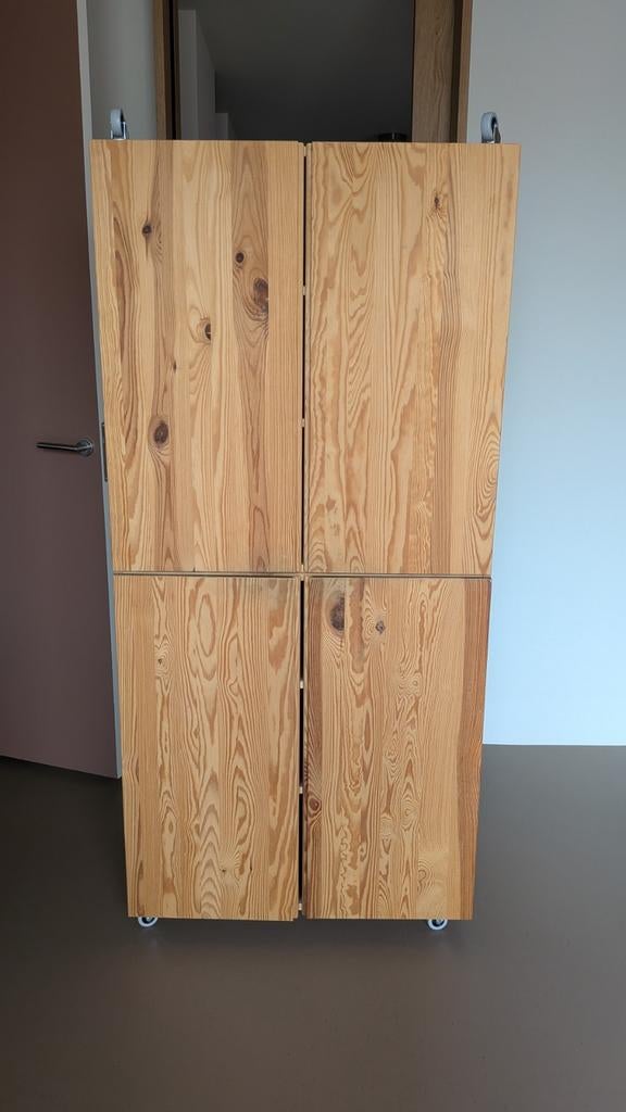 Ikea Ivar grenen ladekasten op wieltjes (2 stuks), Huis en Inrichting, Kasten | Ladekasten, Ophalen, Gebruikt, 50 tot 100 cm, Minder dan 100 cm