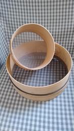 Twee oude houten meelzeven - Vintage keukengerei, Ophalen of Verzenden