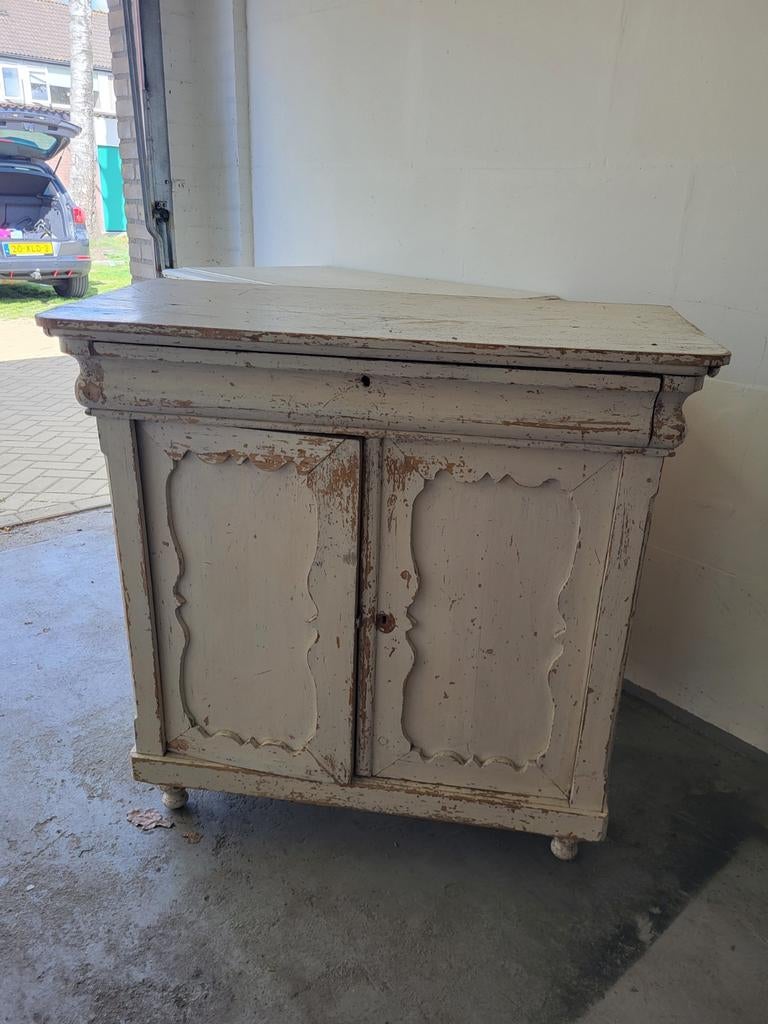 Oude Franse Brocante Kast - Authentiek & Charmant, Ophalen