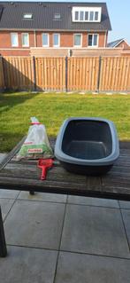 PeeWee kattenbak inclusief schepje en houtkorrels, Ophalen, Zo goed als nieuw