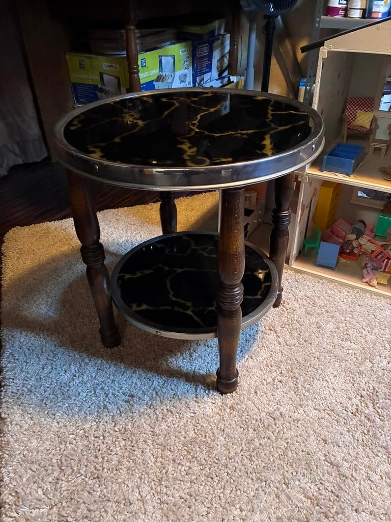 Vintage rooktafeltje, Ophalen