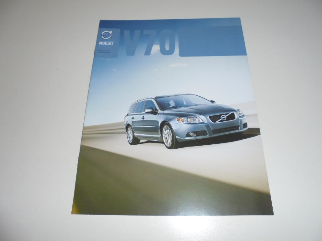 prijs/optielijst Volvo V70 modeljaar 2013, Ophalen of Verzenden, Nieuw, Volvo