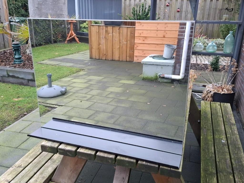 Badkamer Spiegel, Ophalen, Overige typen, 50 tot 100 cm, Zo goed als nieuw