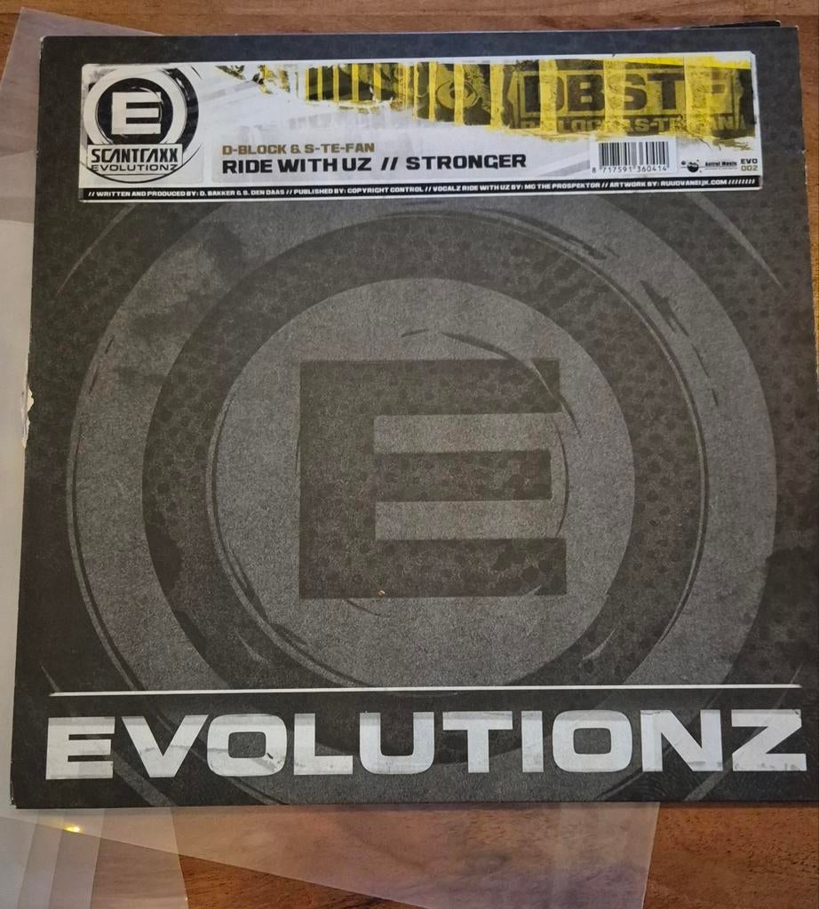 D-Block & S-te-Fan - Ride With Uz / Stronger Vinyl, Ophalen of Verzenden, Gebruikt, 12 inch, Techno of Trance