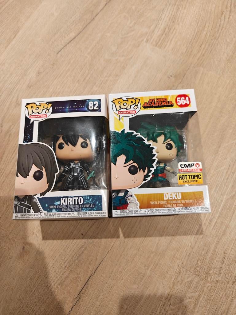 Anime Funko Pop! Kirito & Deku - Zeldzame Collectie, Ophalen of Verzenden, Nieuw