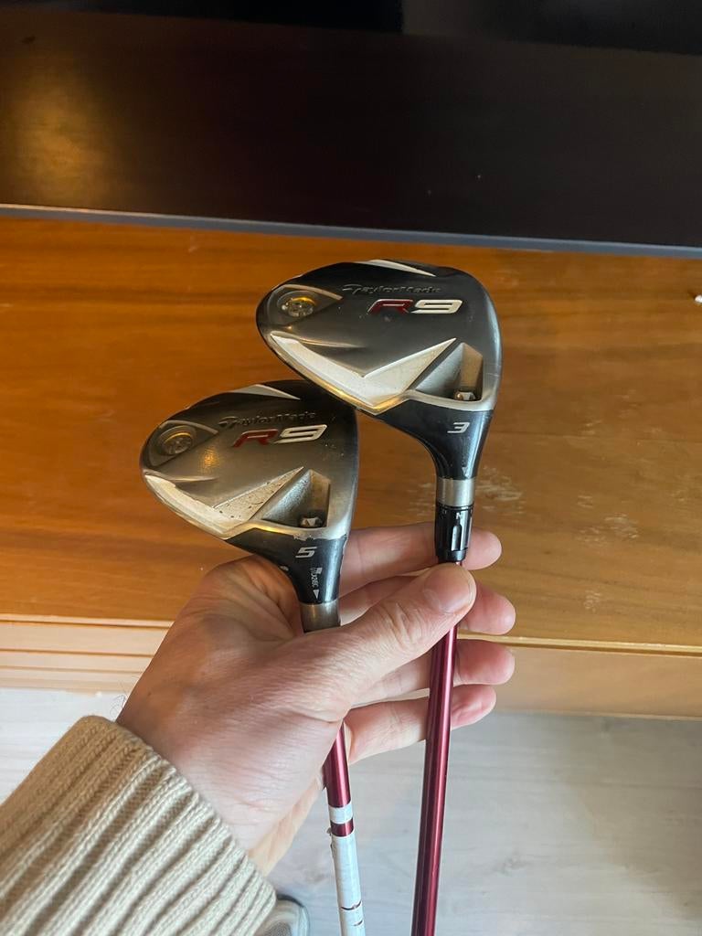 TaylorMade R9 Fairway Woods 3 & 5 – Aldila Shaft – Regular, Ophalen, Gebruikt, Club