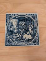 Delfts Blauw wandtegel De Vleeshouwer, Antiek en Kunst, Ophalen