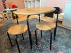 Kidsdepot tafel met 2 krukjes - zwart, Ophalen, Gebruikt, Overige typen
