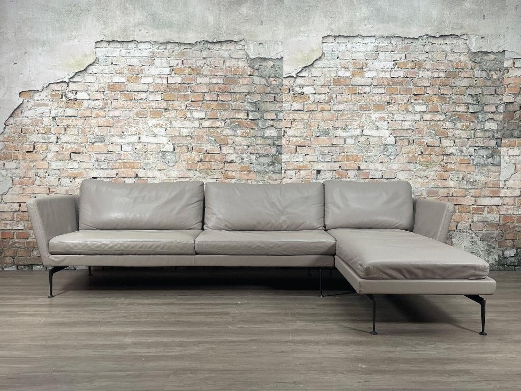 Vitra Suita Taupe/Grijs-Beige bij TheReSales, Huis en Inrichting, Banken | Bankstellen, Ophalen, Design, Hoekbank, 300 cm of meer