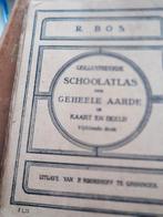 atlas-geill.schoolatlas,geheele aarde R.Bos,1917,15e druk, Gelezen, R.Bos, Ophalen of Verzenden, Landkaart