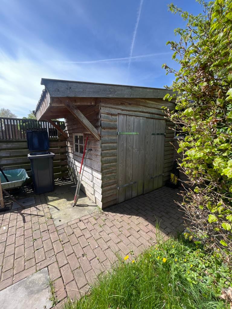 Houten schuurtje 2x3 meter - zijde tegen stenen schuur, Ophalen, 250 tot 500 cm, Schuur, 1 raam